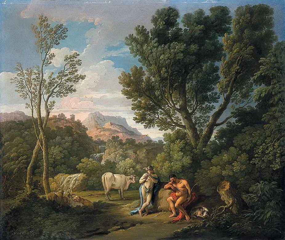 Paesaggio con Mercurio e Argo
